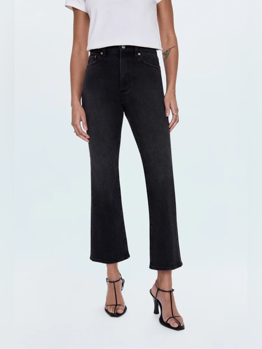 PISTOLA Ally High Rise Vintage Ankle Boot Jeans in Lodge, Size 28